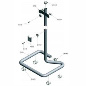 Sterilair Pro Support Stand by Tecno-Gaz